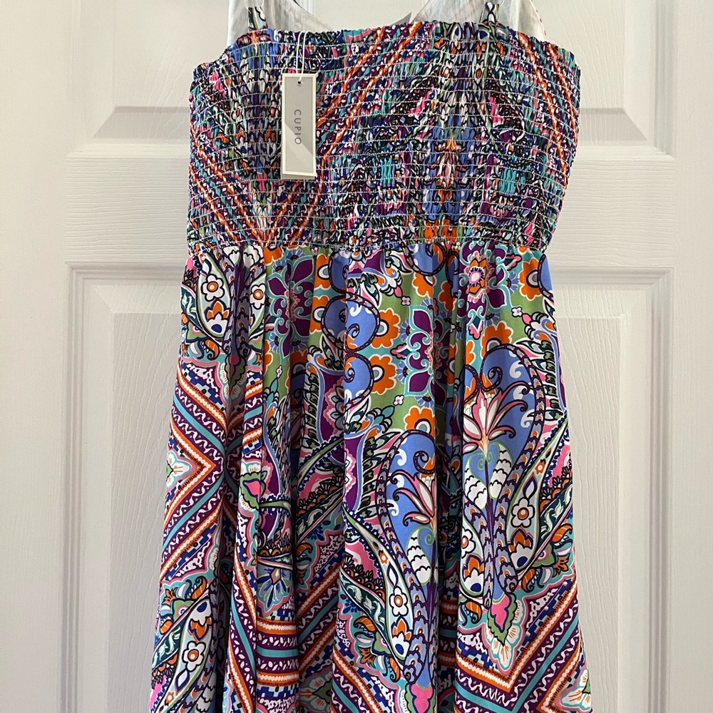 NWT Masters Multicolor Geometric Boho Maxi Dress - Picture 8 of 12